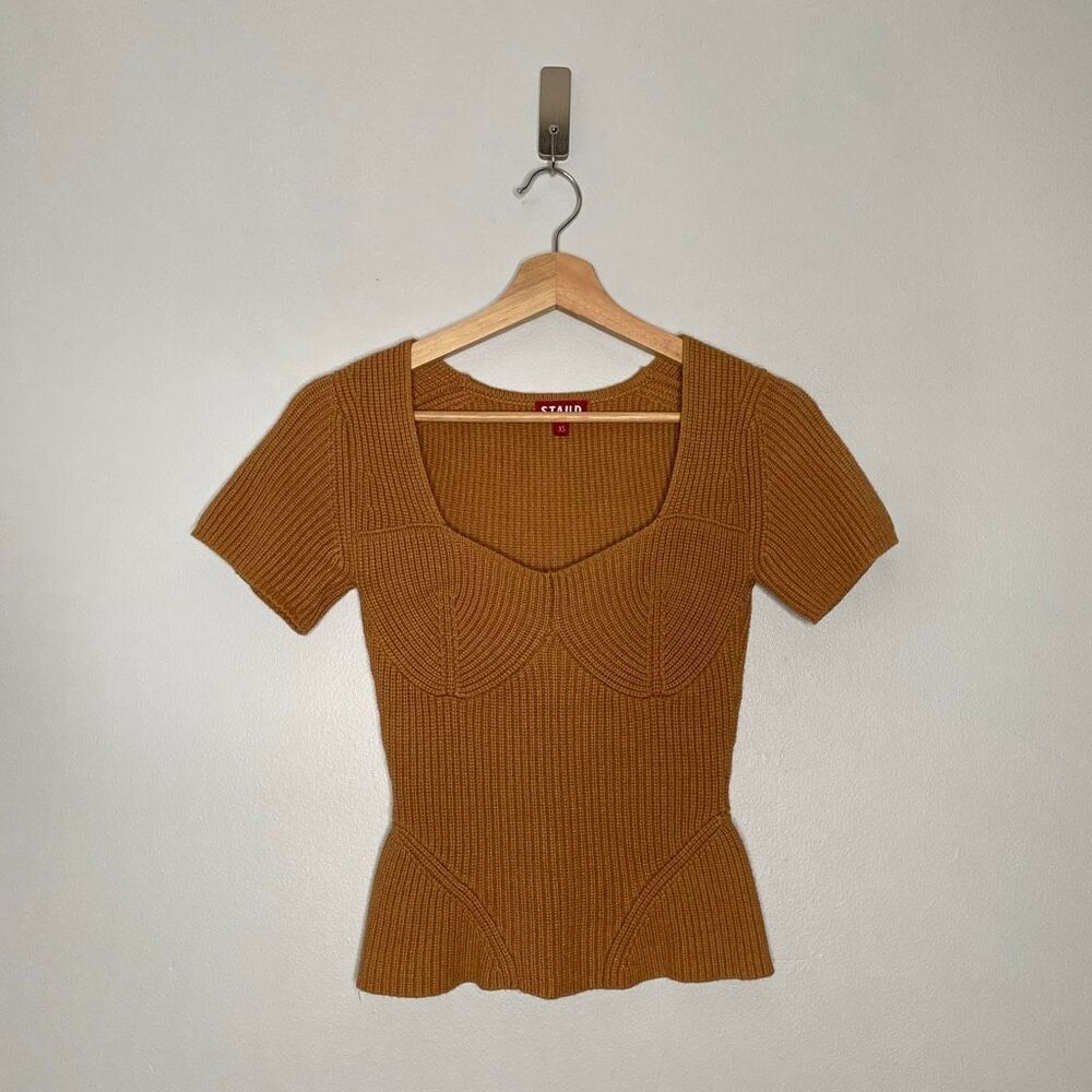 STAUD BUXTON TOP - Camel -XS